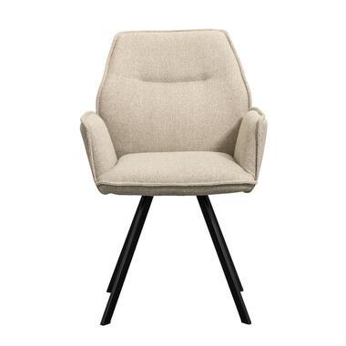 Eetkamerstoel Raffy - stof - zand