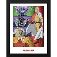 One Punch Man Framed Print - Ranking of villains - thumbnail