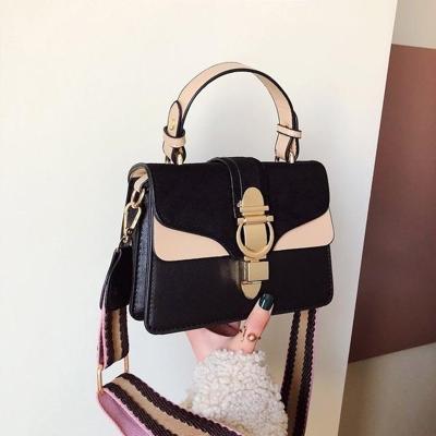 Vrouwen lederen handtassen schoudertassen luxe design Cross Body portemonnees (zwart)