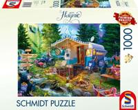 Puzzel - SCHMIDT SPIELE - De Karavaan in de Bergen - 1000 stukjes - Vanaf 12 jaar - thumbnail
