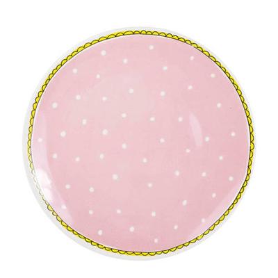 Blond Amsterdam dinerbord aardewerk stip 26x3cm roze