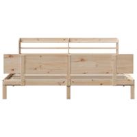 Bedframe met hoofdbord massief grenenhout 180x200 cm - thumbnail