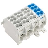 Weidmüller 1562130000 Verdeelblok Schroeven Lichtgrijs, Blauw 1 stuk(s) - thumbnail