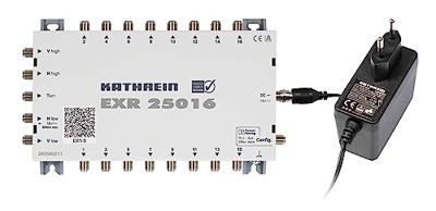 Kathrein EXR 25016 Satelliet multiswitch Ingangen (satelliet): 5 (4 satelliet / 1 terrestrisch) Aantal gebruikers: 16 Standby-functie, geschikt voor Quad LNB Kathrein EXR 25016 Satelliet multiswitch Ingangen (satelliet): 5 (4 satelliet / 1 terrestrisch) Aantal gebruikers: 16 Standby-functie, geschikt voor Quad LNB