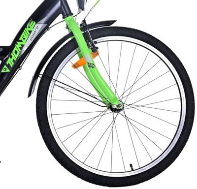 Volare thombike kinderfiets - jongens - 24 inch - groen zwart - 3 versnellingen