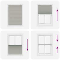 Pliss rolgordijn 85x150 cm stofbreedte 84,4 cm polyester - thumbnail