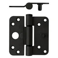 Intersteel Glijlagerscharnier afgerond SKG3 89x89x3mm DIN links - mat zwart - thumbnail