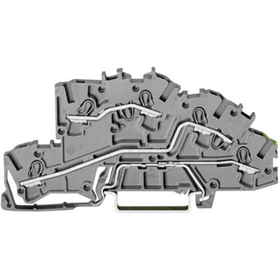 WAGO 2003-7645 Installatie-etageklem 5.20 mm Spanveer Toewijzing: L, L, Terre Grijs 1 stuk(s)