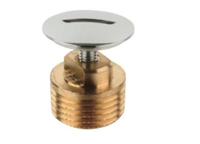 Kirchhoff Messing stekker, chroom, 3/8"ET, met sleuf - 989424155