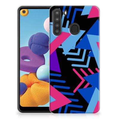 Samsung Galaxy A21 | TPU Hoesje | Funky Triangle Samsung Galaxy A21 | TPU Hoesje | Funky Triangle