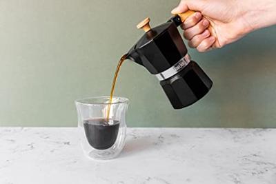 La Cafetière - Espressopotje / Mokkapot Zwart - 3 kops - thumbnail