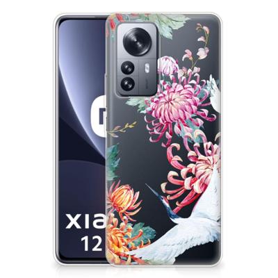 Xiaomi 12 Pro | TPU Hoesje | Bird Flowers