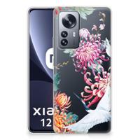 Xiaomi 12 Pro | TPU Hoesje | Bird Flowers - thumbnail