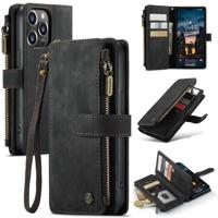 Caseme - iPhone 14 Pro Max - Portemonnee hoes - Zwart - thumbnail