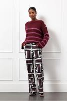 Studio Anneloes Suzette Stripe Pullover 13229 Trui 3047 Bordeaux/orchid - thumbnail