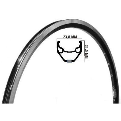 Ryde velg zac 2000 mat zwart/zwart disk 28" 36 gaats etrto 622 14g