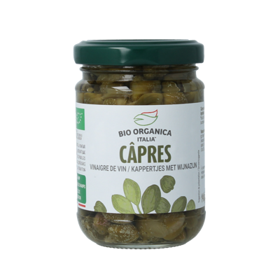 Bio Organica Italia Kappertjes in azijn bio 140 Gram