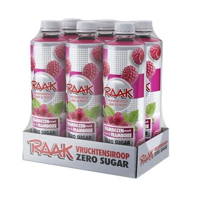 Raak - Vruchtensiroop - Framboos - Zero - 6 x 750 ml