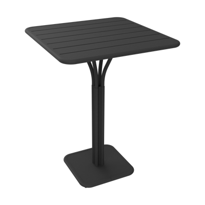 Fermob Luxembourg tuintafel hoog 80x80 cm Anthracite