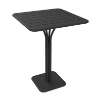 Fermob Luxembourg tuintafel hoog 80x80 cm Anthracite - thumbnail