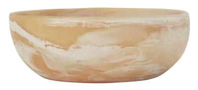 MUST Living schaal 'Rafael', Ø33 cm, kleur Bruin en Wit