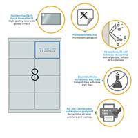 Etiket HERMA 4114 99.1X67.7mm zilver 200 etiketten - thumbnail
