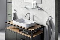 Zack Carvo Handdoekhaak - 7x5cm - enkel - geborsteld RVS 40483 - thumbnail