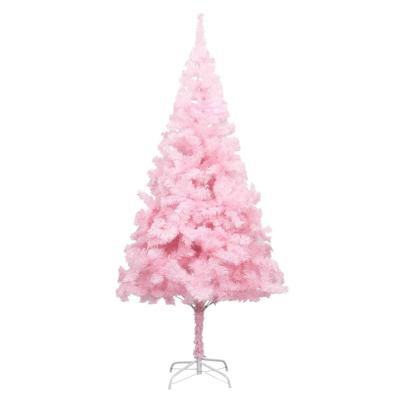 Kunstkerstboom met standaard 180 cm PVC roze
