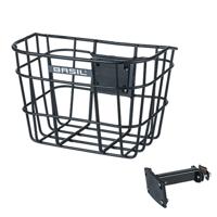 Basil bremen alu fm - fietsmand - voorop - inclusief fm stuurpenhouder - zwart - thumbnail