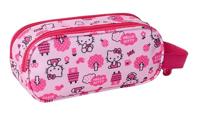 Pennenetui met 2 vakken Hello Kitty Roze 21 x 8 x 6 cm - thumbnail