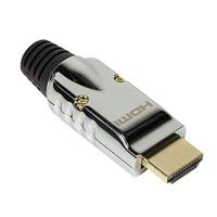 LogiLink CHP001 HDMI Adapter [1x Open kabeleinde - 1x HDMI-stekker] Zwart, Zilver - thumbnail