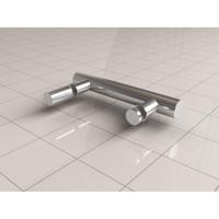 Losse Deurgreep Wiesbaden Type 1 Chroom - thumbnail