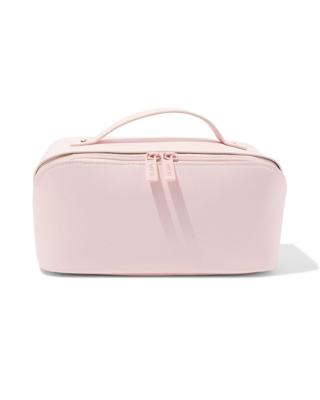HEMA Toilettas met diagonale rits 24x12x12cm roze