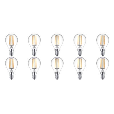PHILIPS - LED Lamp 10 Pack - CorePro Luster 827 P45 CL - E14 Fitting - 4.5W - Warm Wit 2700K | Vervangt 40W