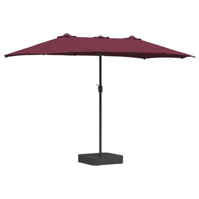 Tuinparasol Bordeauxrood 385 x 209 x 244 cm Stof