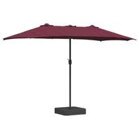 Tuinparasol Bordeauxrood 385 x 209 x 244 cm Stof - thumbnail