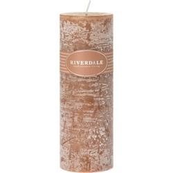 Rustieke Geurkaars Rosewater & Lychee bruin 7.5x23cm Rustieke Geurkaars Rosewater & Lychee bruin 7.5x23cm