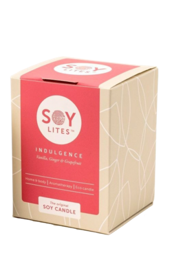 Soylites Soycandle Indulgence - Vanilla, Ginger & Grapefruit