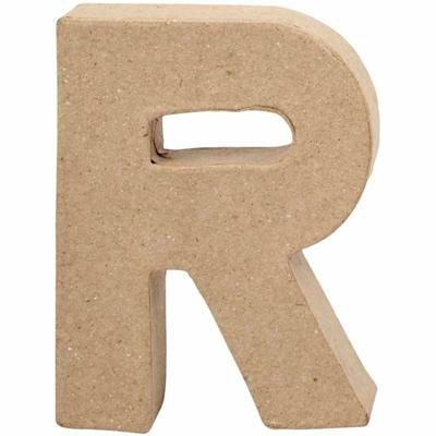 Creative letter R papier mâché 10 cm Creative letter R papier mâché 10 cm