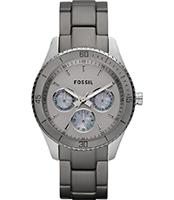 Horlogeband Fossil ES3040 Roestvrij staal (RVS) Zwart 18mm - thumbnail