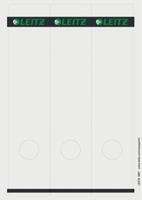 Leitz rugetiketten, voor serie 1080, ft 6,1 x 28,5 cm, pak van 75 stuks, wit