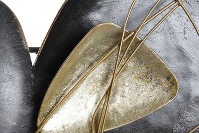 Wanddecoratie DKD Home Decor Zwart Gouden Metaal (99 x 10.2 x 86.4 cm)