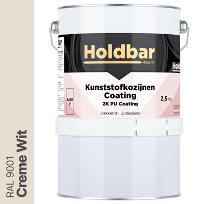 Holdbar Kunststofkozijnen Coating Creme Wit (RAL 9001) 2,5 Kg Holdbar Kunststofkozijnen Coating Creme Wit (RAL 9001) 2,5 Kg