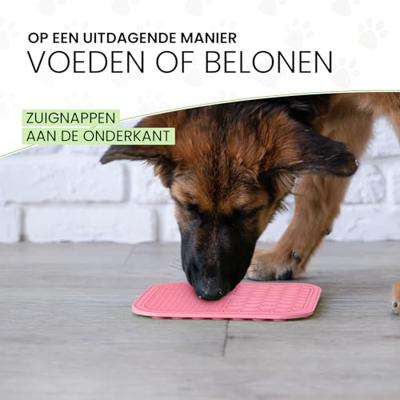 Eat Slow Live Longer Lick Mat Duo L Green