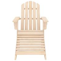 Tuinstoel Adirondack met voetenbank en tafel massief vurenhout - thumbnail