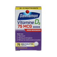 Vitamine D 75mcg 75 Smelttabletten - thumbnail