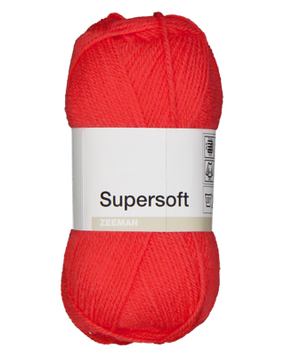 Supersoft Breigaren - Rood