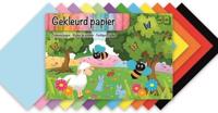 Knutselpapier A4 Gekleurd 36 Vellen - thumbnail