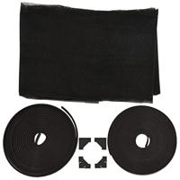 VidaXL Insectenhor voor ramen magnetisch 130x150 cm antracietkleurig - thumbnail