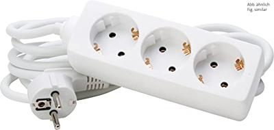 Kopp 128688650 Stekkerdoos 3-voudig Arctisch-wit Randaarde stekker 1 stuk(s)
